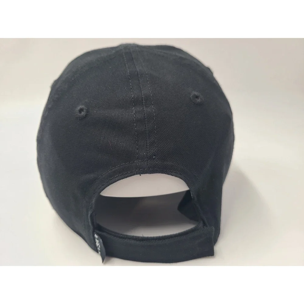 Youth Nike 3Brand Dual Logo Adjustable Hat Cap Cotton Swoosh Logo Boy Girl Black